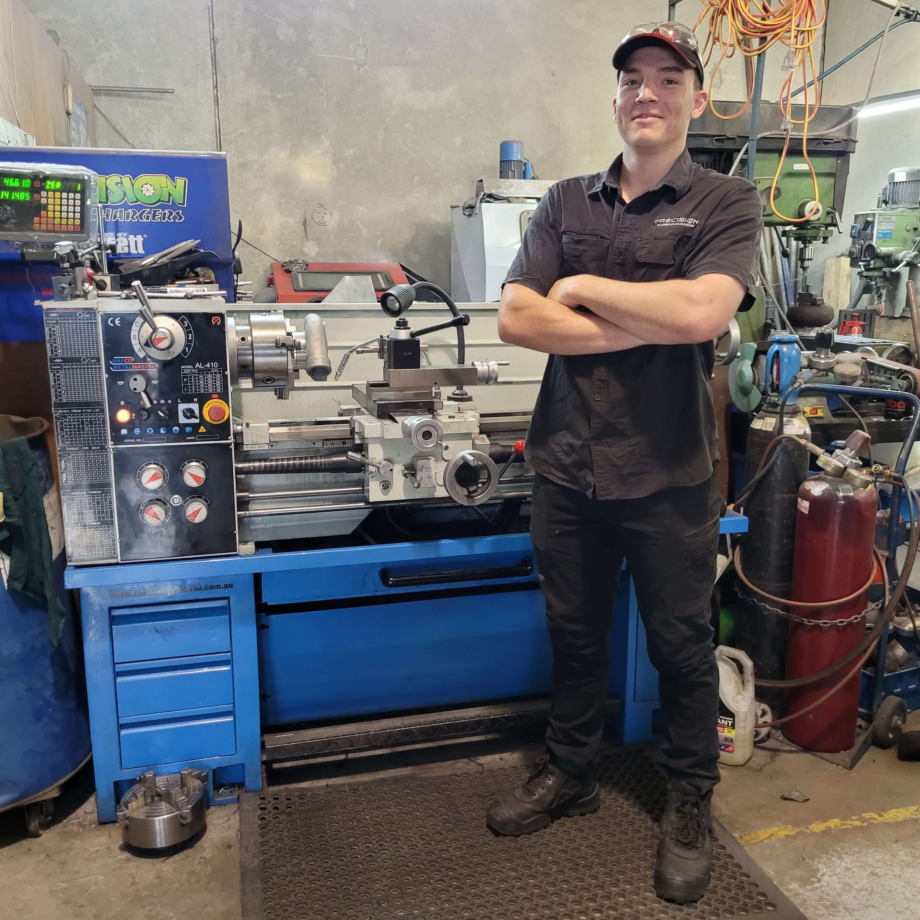 Nathan Findanis, motor mechanic at Precision Turbochargers